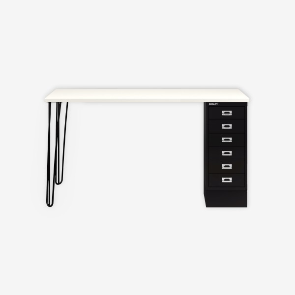 Bisley Home MultiDesk 005633 weiß/schwarz