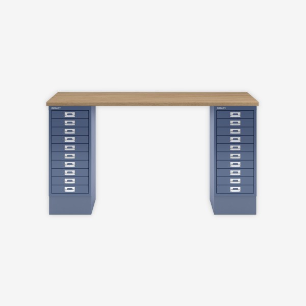 Bisley Home MultiDesk 018605 natürliche Eiche/blau