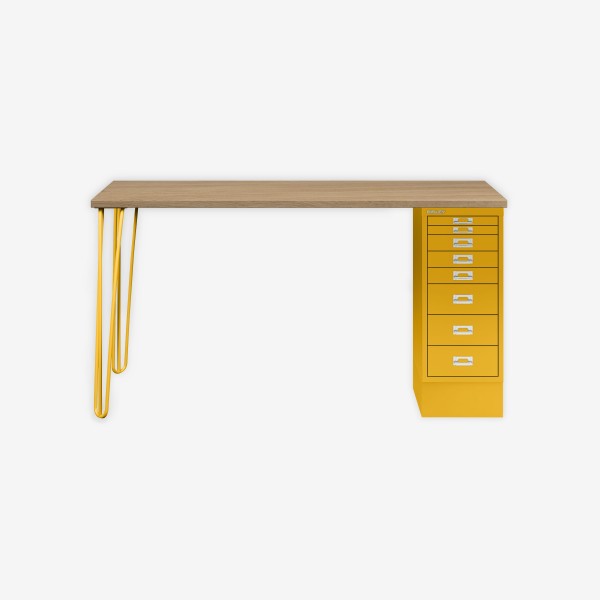 Bisley Home MultiDesk 018642 natürliche Eiche/sunflower