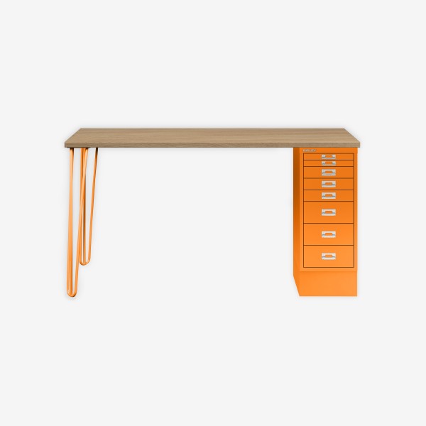Bisley Home MultiDesk 018603 natürliche Eiche/orange