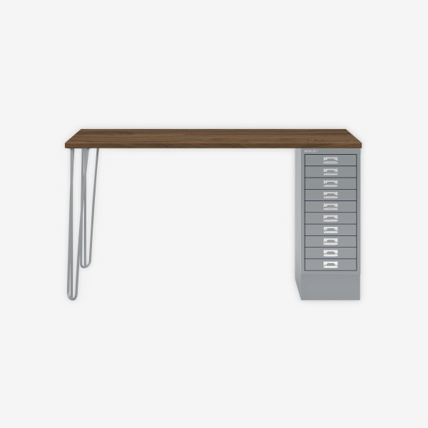 Bisley Home MultiDesk NW355 nussbaum/silber