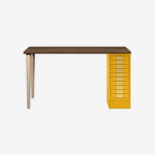 Bisley Home MultiDesk NW642 nussbaum/sunflower