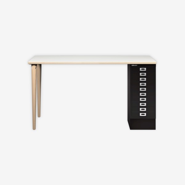 Bisley Home MultiDesk PW633 plywood/schwarz
