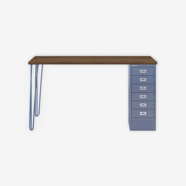 Bisley Home MultiDesk NW605 nussbaum/blau