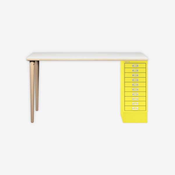 Bisley Home MultiDesk PW641 plywood/zinkgelb