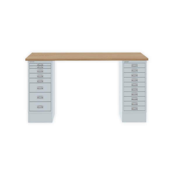 Bisley Home MultiDesk 018645 natürliche Eiche/lichtgrau