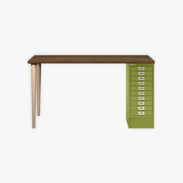 Bisley Home MultiDesk NW604 nussbaum/grün