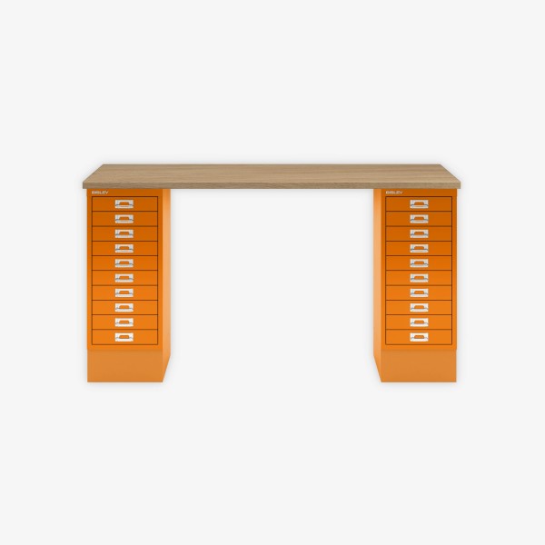 Bisley Home MultiDesk 018603 natürliche Eiche/orange