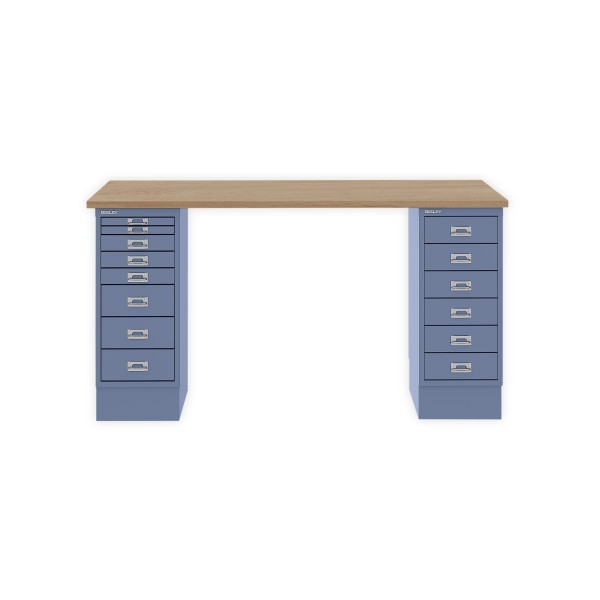 Bisley Home MultiDesk 018605 natürliche Eiche/blau