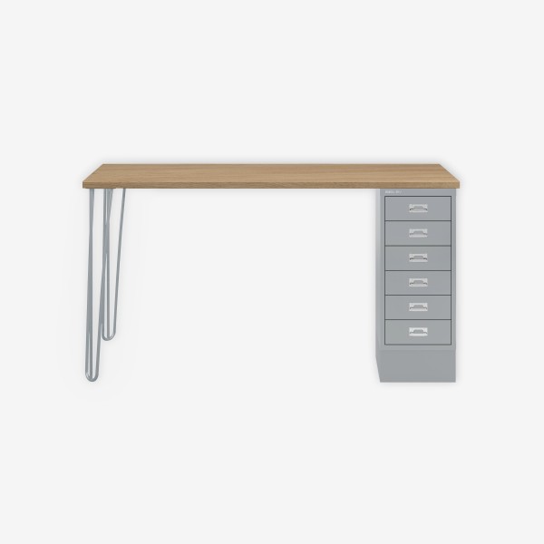 Bisley Home MultiDesk 018355 natürliche Eiche/silber