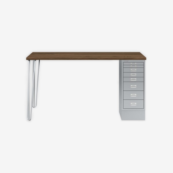Bisley Home MultiDesk NW355 nussbaum/silber