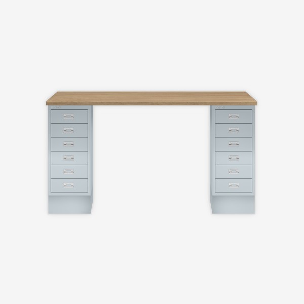Bisley Home MultiDesk 018645 natürliche Eiche/lichtgrau