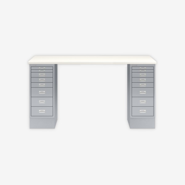 Bisley Home MultiDesk 005355 weiß/silber