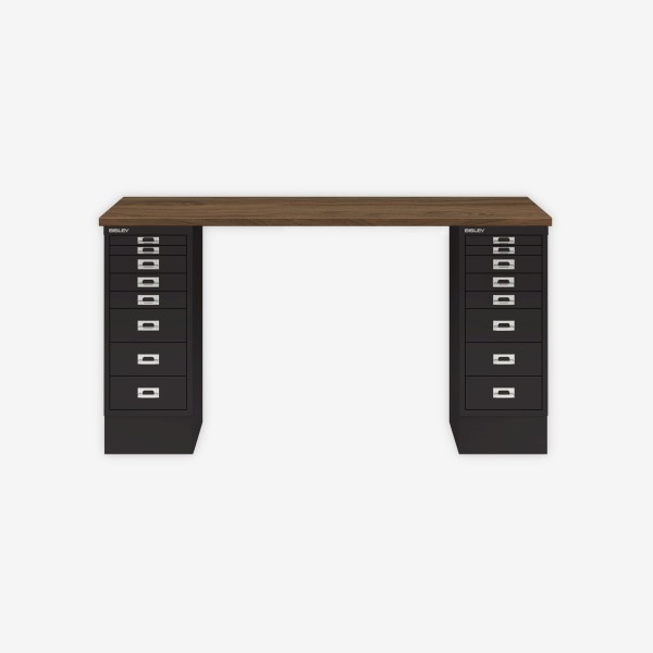 Bisley Home MultiDesk NW633 nussbaum/schwarz