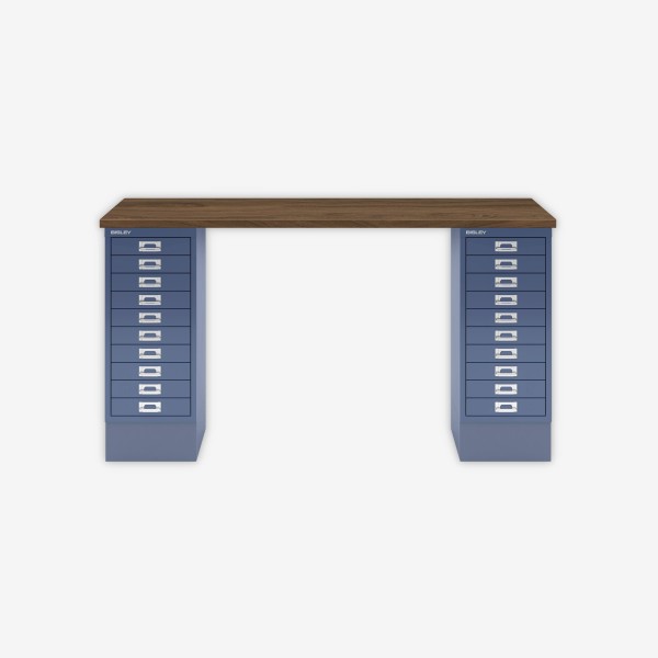 Bisley Home MultiDesk NW605 nussbaum/blau
