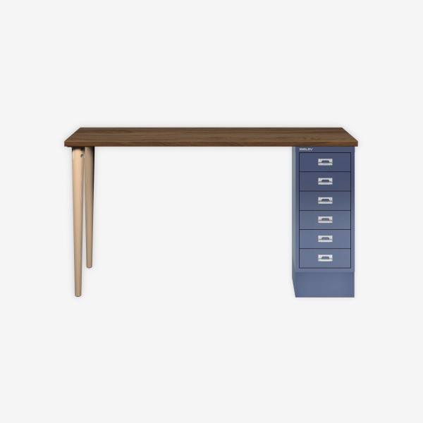 Bisley Home MultiDesk NW605 nussbaum/blau