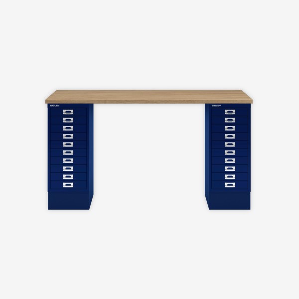 Bisley Home MultiDesk 018639 natürliche Eiche/oxfordblau