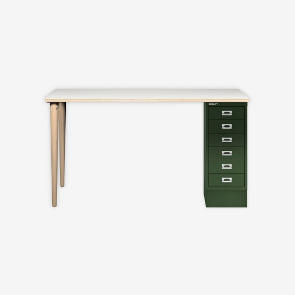 Bisley Home MultiDesk PW623 plywood/olivgrün