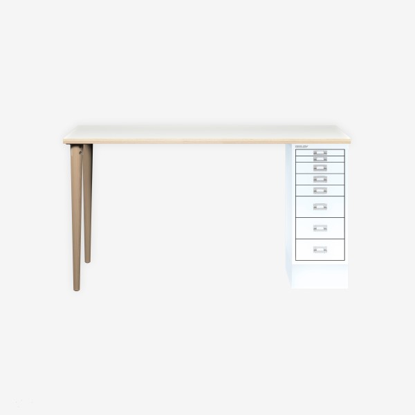 Bisley Home MultiDesk PW696 plywood/verkehrsweiß