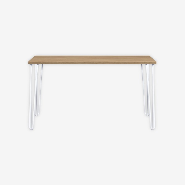 Bisley Home MultiDesk 018696 natürliche Eiche/verkehrsweiß