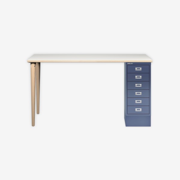 Bisley Home MultiDesk PW605 plywood/blau