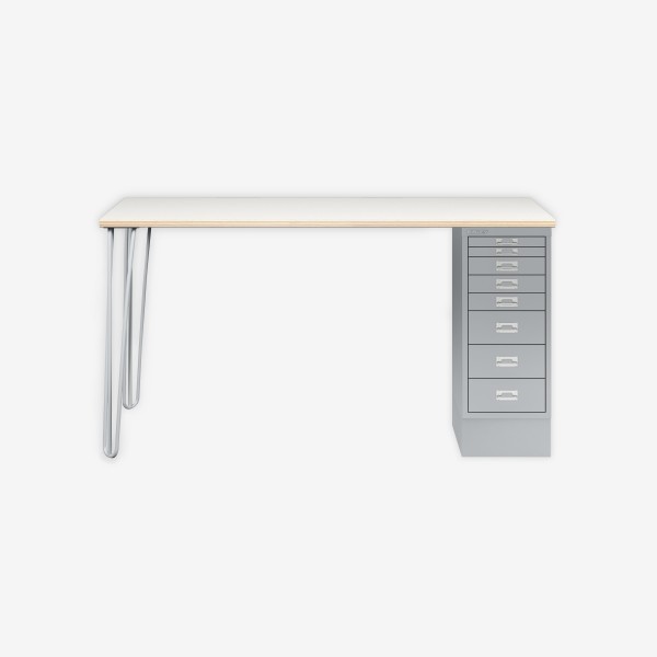 Bisley Home MultiDesk PW355 plywood/silber