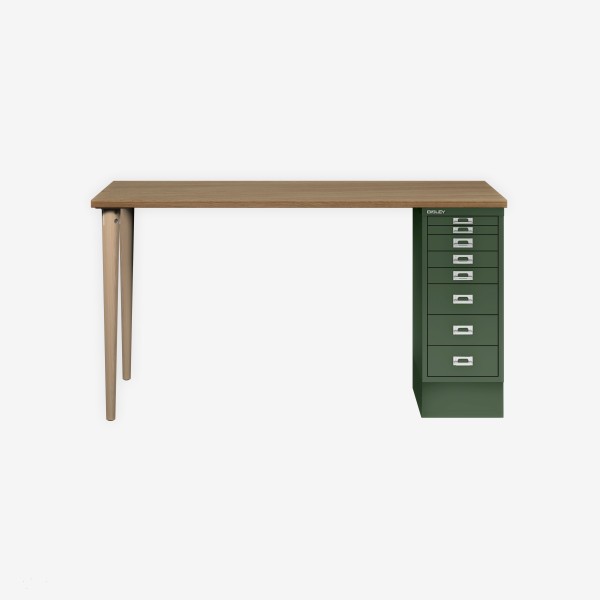 Bisley Home MultiDesk 018623 natürliche Eiche/olivgrün