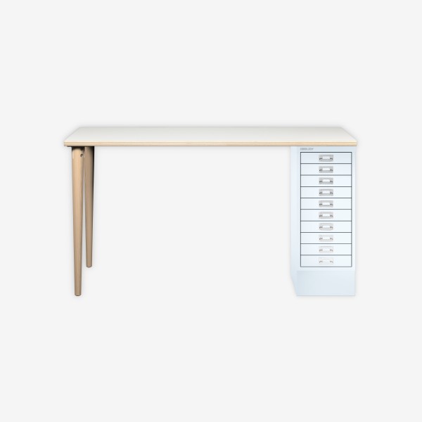Bisley Home MultiDesk PW696 plywood/verkehrsweiß