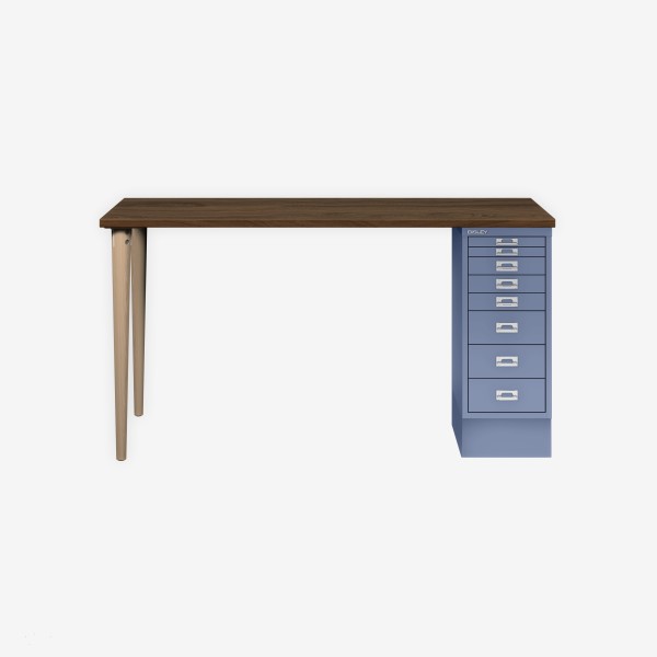 Bisley Home MultiDesk NW605 nussbaum/blau