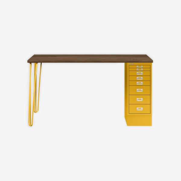 Bisley Home MultiDesk NW642 nussbaum/sunflower