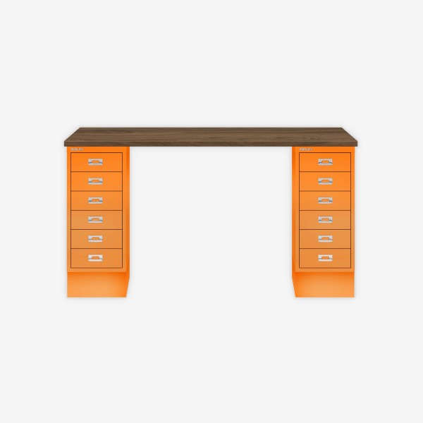 Bisley Home MultiDesk NW603 nussbaum/orange
