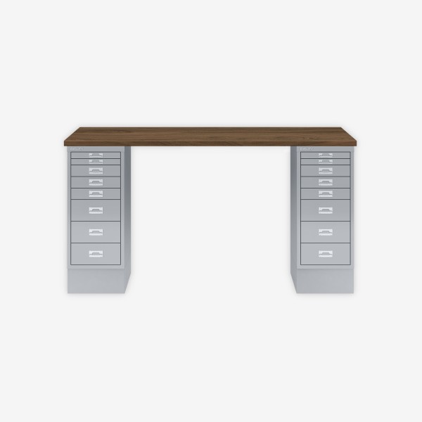 Bisley Home MultiDesk NW355 nussbaum/silber