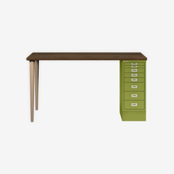 Bisley Home MultiDesk NW604 nussbaum/grün