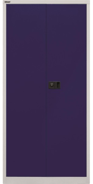 Bisley Flügeltürenschrank UNIVERSAL 505 Korpus lichtgrau, Fronten oxfordblau