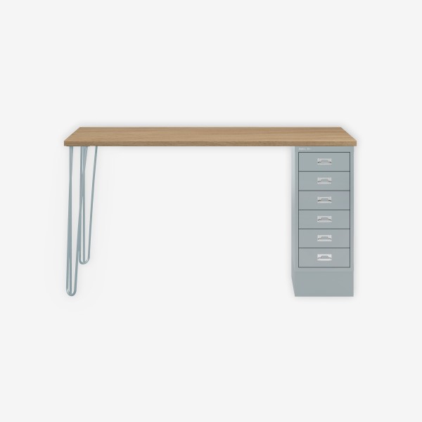 Bisley Home MultiDesk 018645 natürliche Eiche/lichtgrau