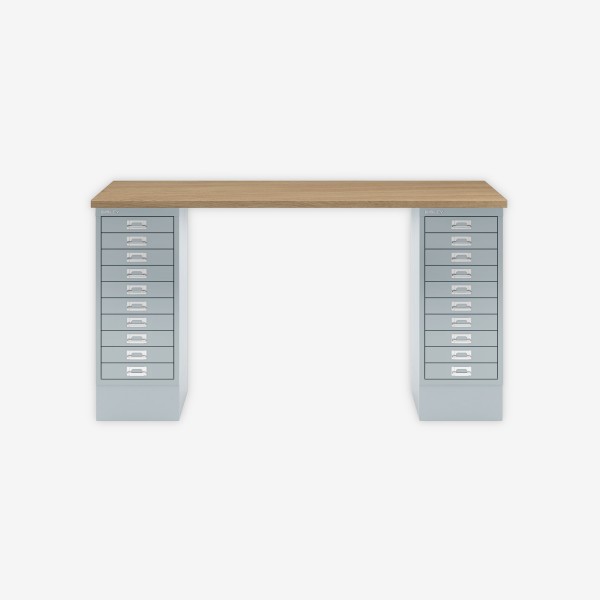 Bisley Home MultiDesk 018645 natürliche Eiche/lichtgrau
