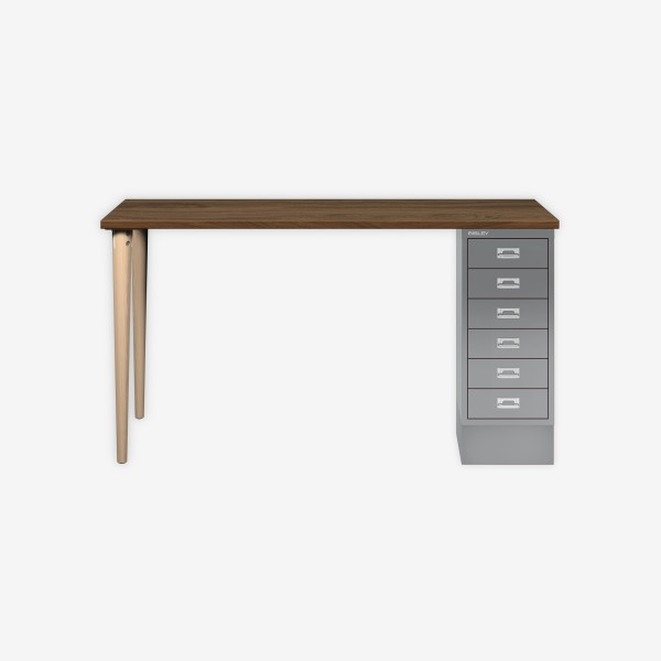 Bisley Home MultiDesk NW355 nussbaum/silber