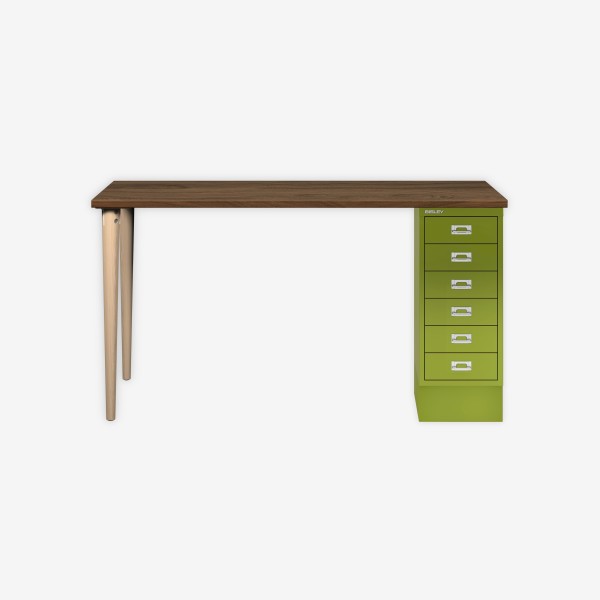 Bisley Home MultiDesk NW604 nussbaum/grün