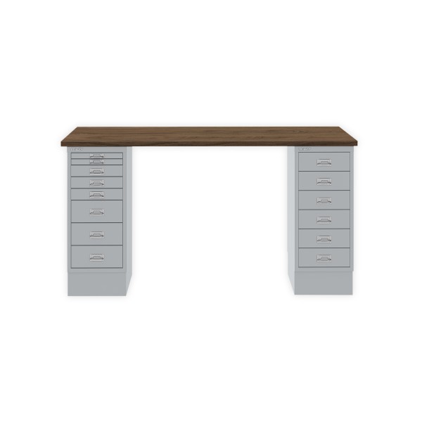 Bisley Home MultiDesk NW355 nussbaum/silber