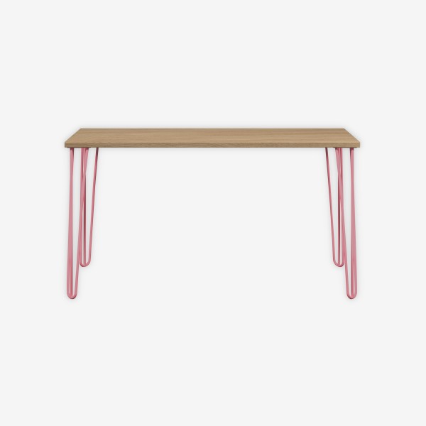 Bisley Home MultiDesk 018601 natürliche Eiche/pink