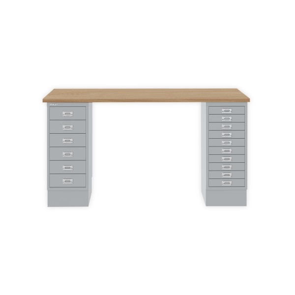 Bisley Home MultiDesk 018355 natürliche Eiche/silber