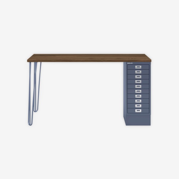 Bisley Home MultiDesk NW605 nussbaum/blau