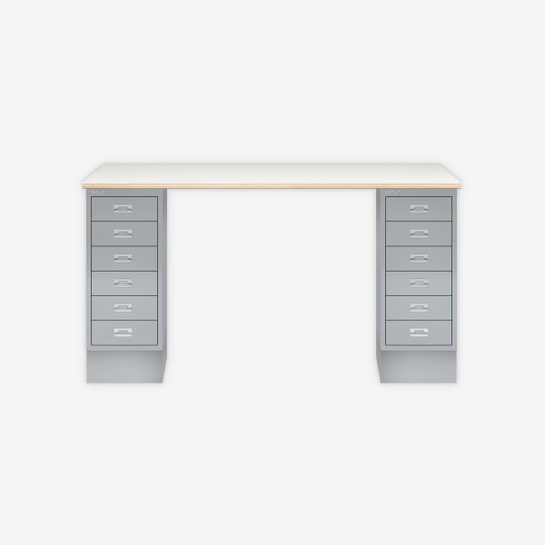Bisley Home MultiDesk PW355 plywood/silber