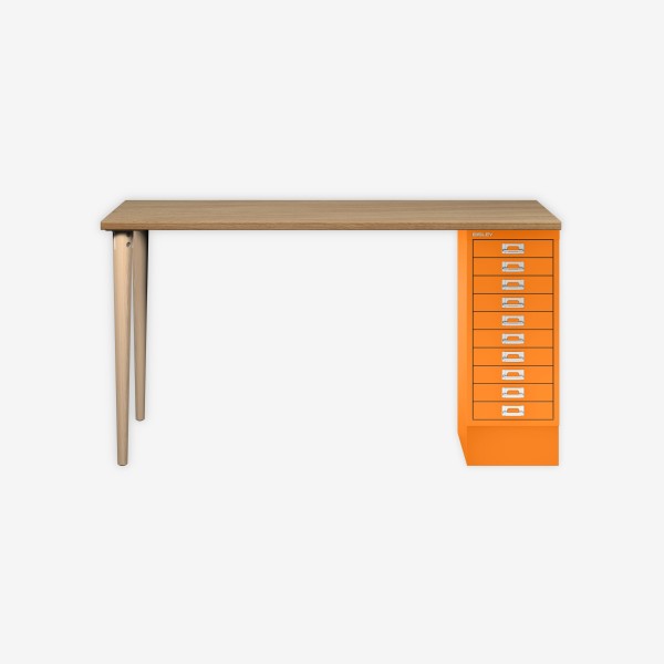 Bisley Home MultiDesk 018603 natürliche Eiche/orange