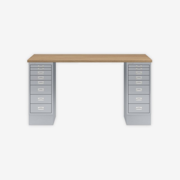 Bisley Home MultiDesk 018355 natürliche Eiche/silber