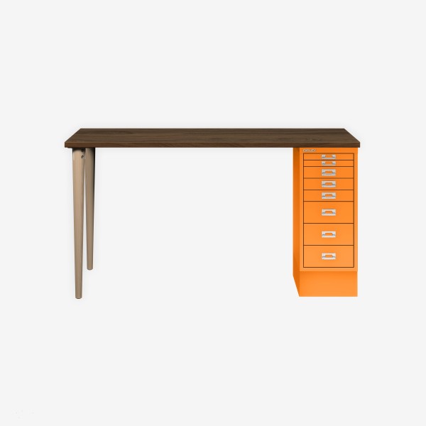 Bisley Home MultiDesk NW603 nussbaum/orange