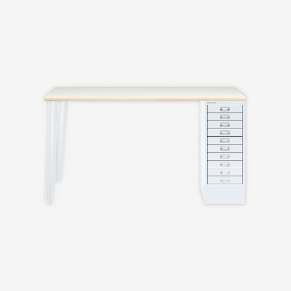 Bisley Home MultiDesk PW696 plywood/verkehrsweiß