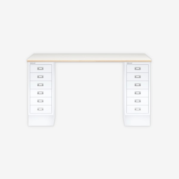 Bisley Home MultiDesk PW696 plywood/verkehrsweiß