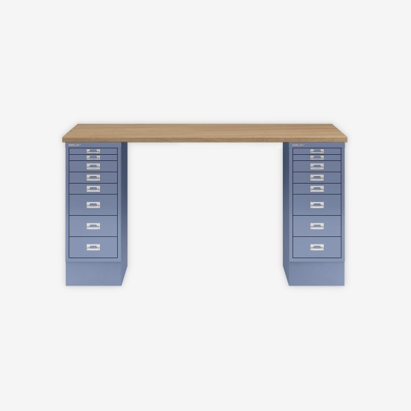 Bisley Home MultiDesk 018605 natürliche Eiche/blau