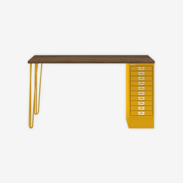 Bisley Home MultiDesk NW642 nussbaum/sunflower